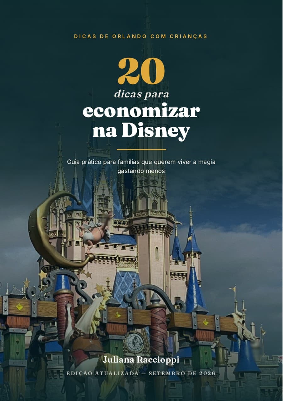 Capa do e-book 20 Dicas para Economizar na Disney